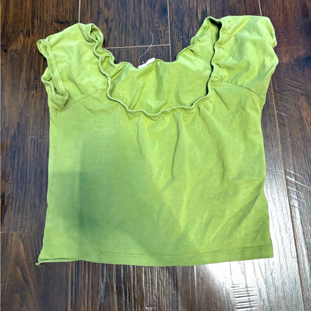 Cotten On Small Green Crop Top